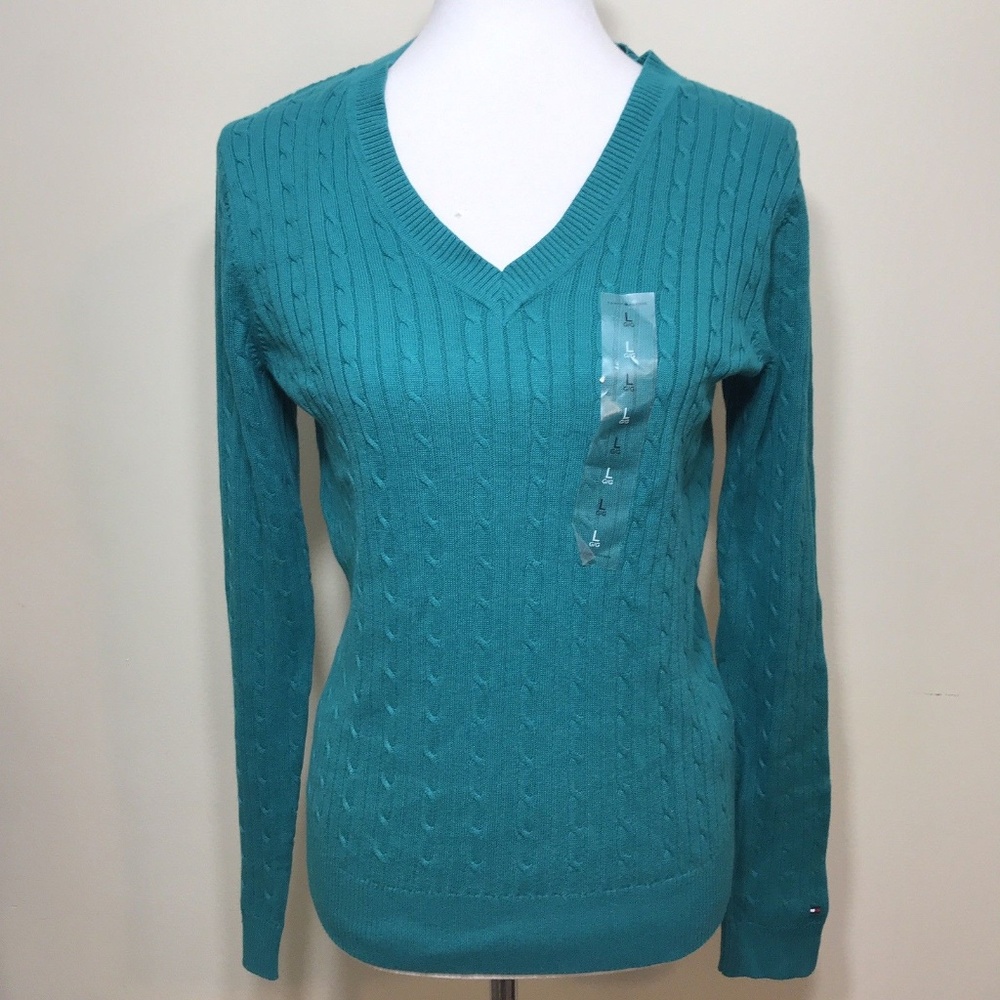 Tommy Hilfiger Large Women's Ribbed Sweater